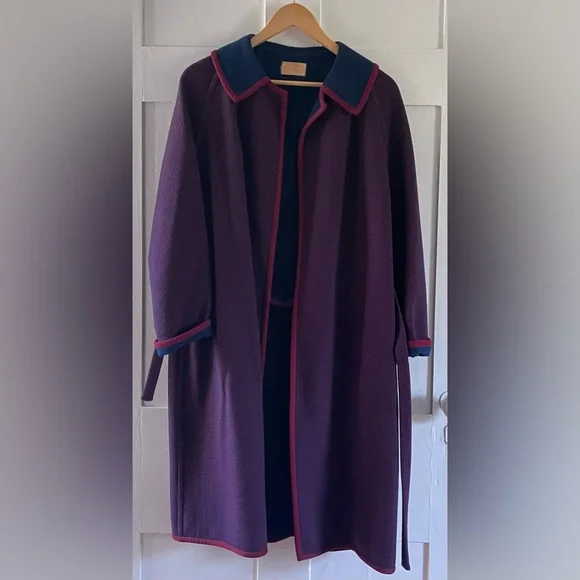 VTG Pendleton virgin wool wrap coat, large - Picture 7 of 14